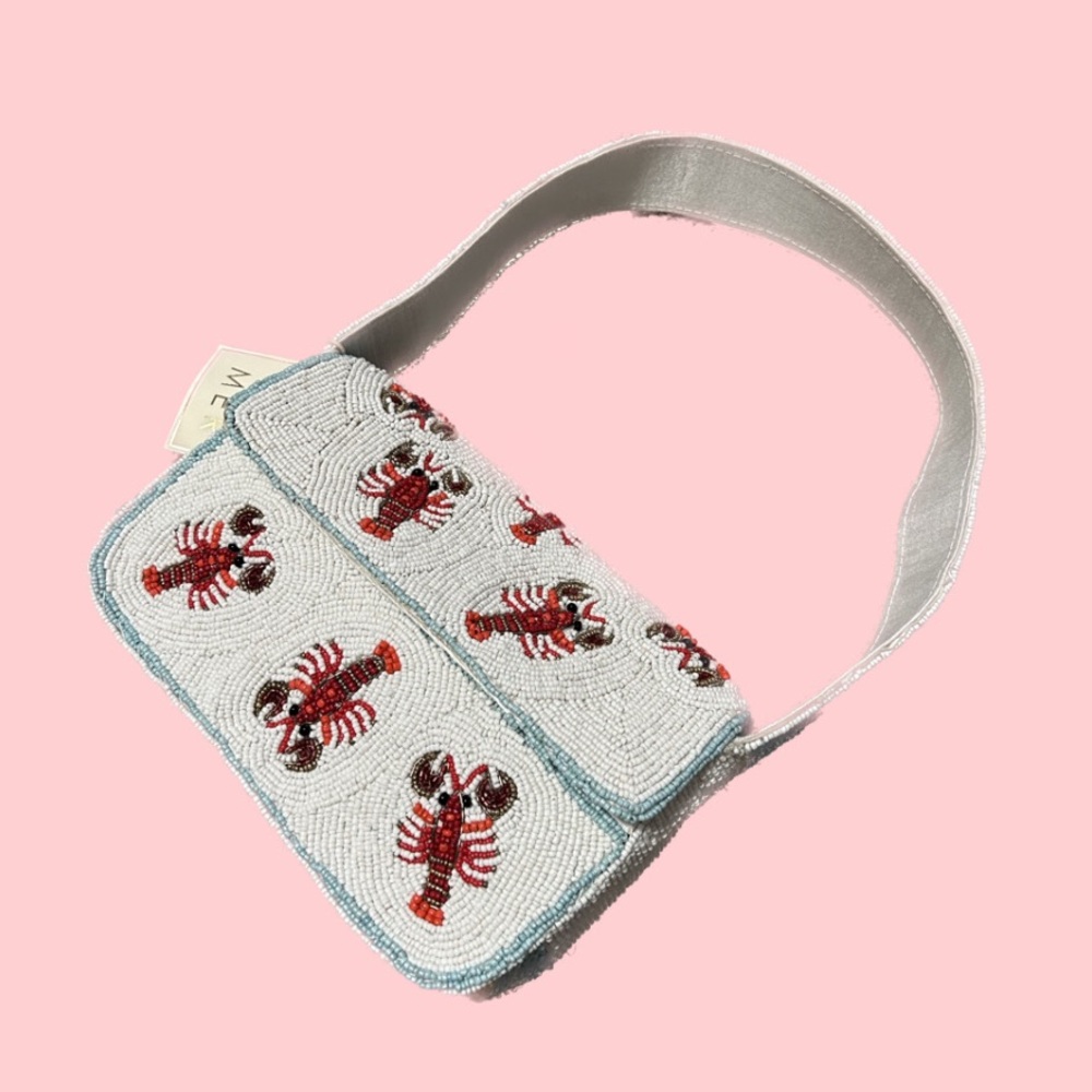 NWT viral Lobster Beaded Bag Shoulder Bag
